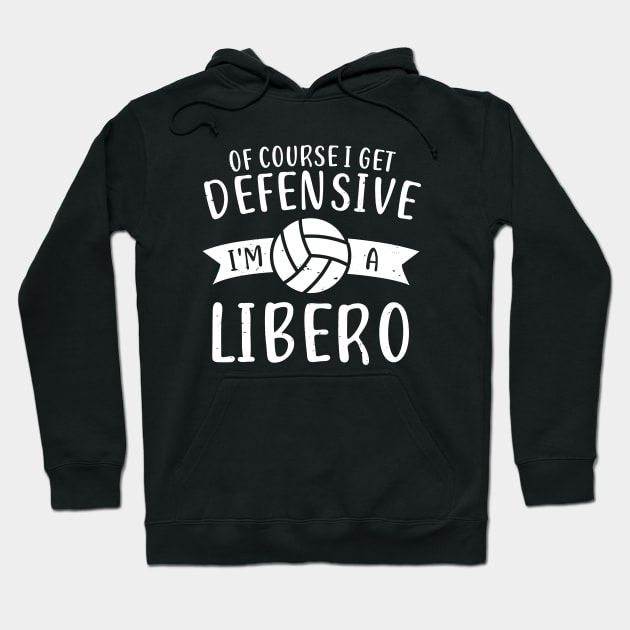 Volleyball Libero Player Design Hoodie by Dolde08